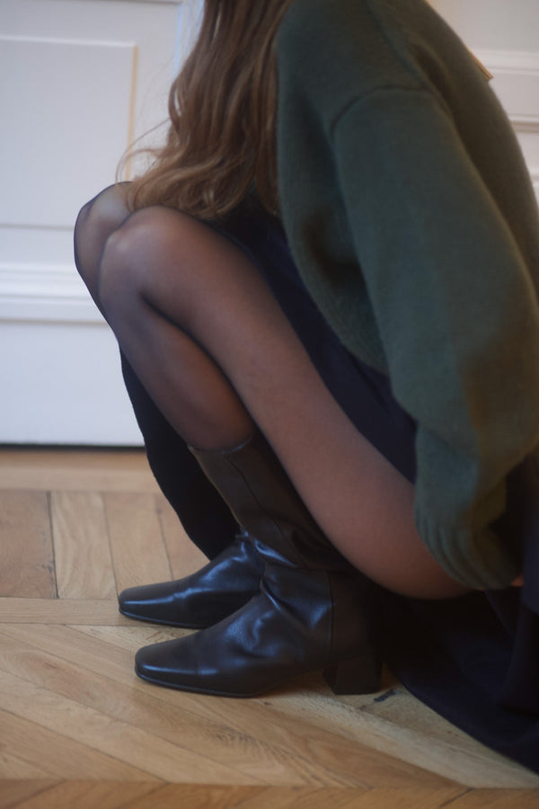 Pré Vente - Victoria Mi Boots Calf Black