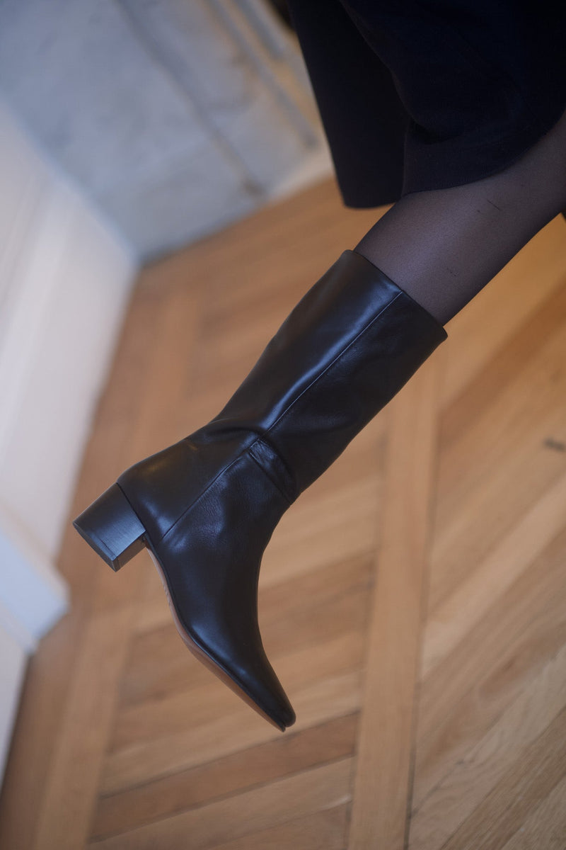 Pré Vente - Victoria Mi Boots Calf Black