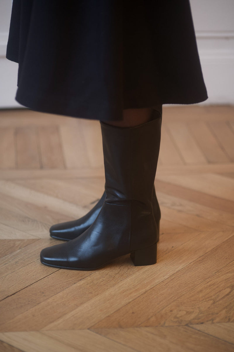 Pré Vente - Victoria Mi Boots Calf Black