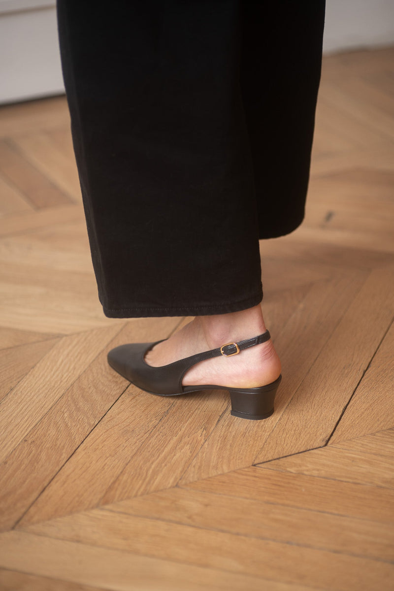 Anita Slingback Nappa Black