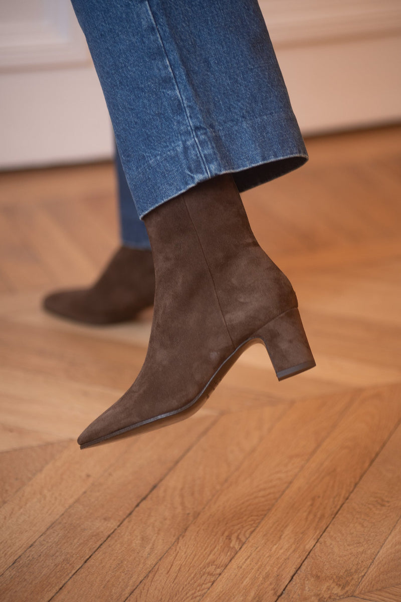 Pré Vente - Anita Boots Velours Oscuro Cigar