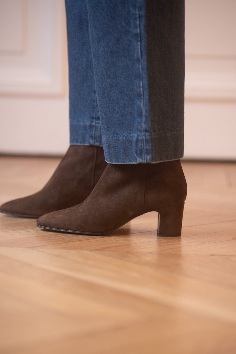 Pré Vente - Anita Boots Velours Oscuro Cigar