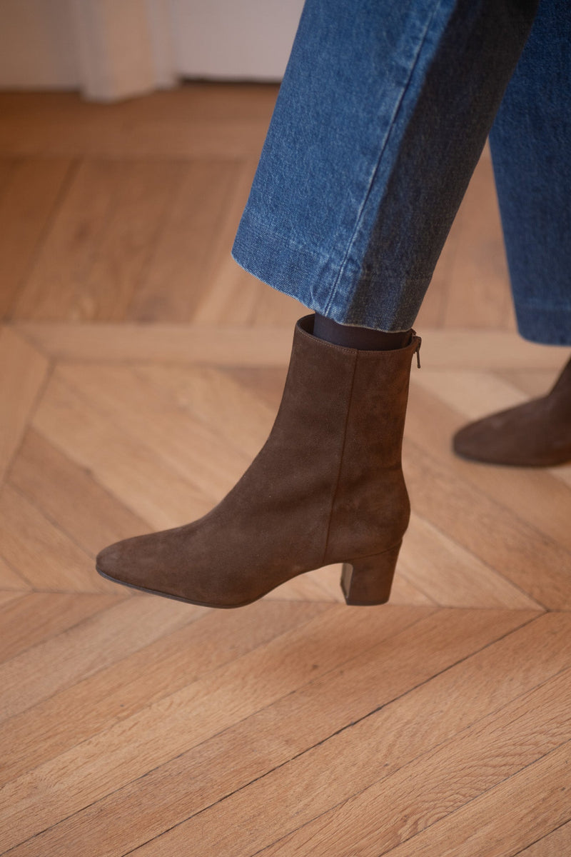 Pré Vente - Anita Boots Velours Oscuro Cigar