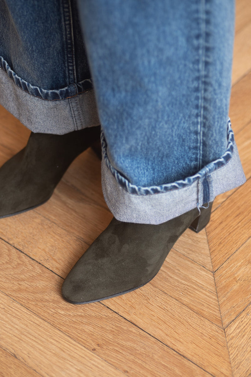 Pré Vente - Anita Boots Velours Testuggine