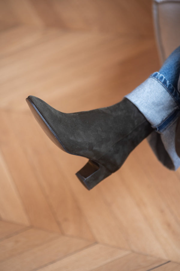 Pré Vente - Anita Boots Velours Testuggine