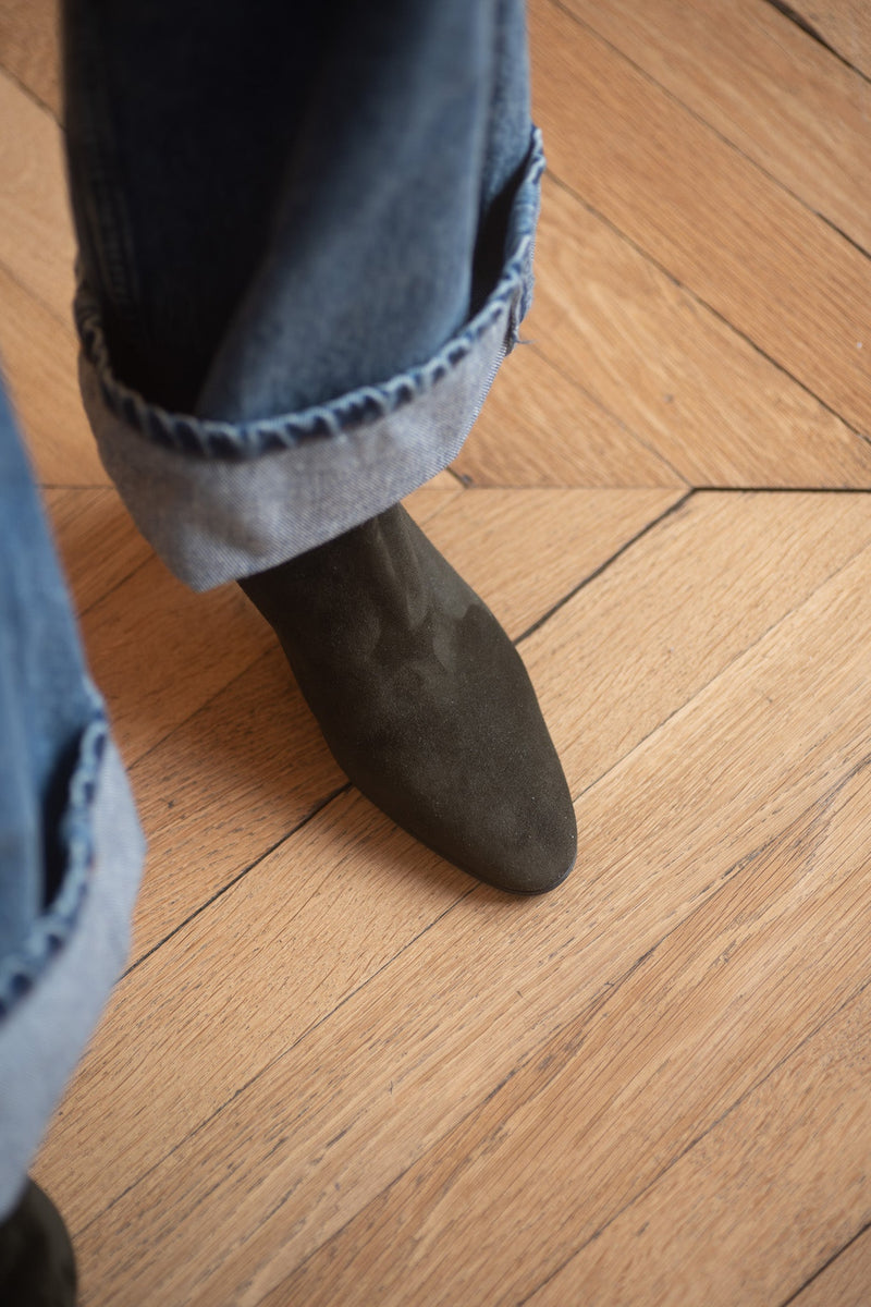 Pré Vente - Anita Boots Velours Testuggine