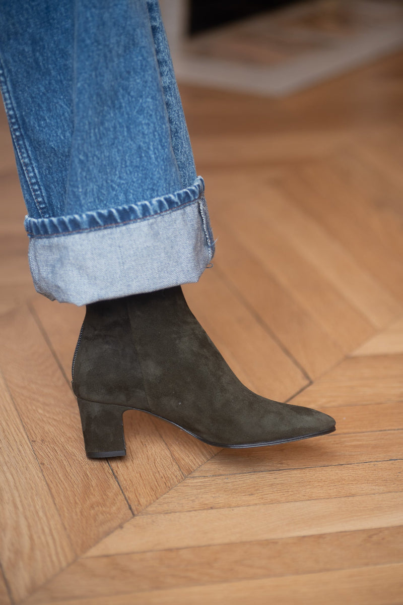 Pré Vente - Anita Boots Velours Testuggine