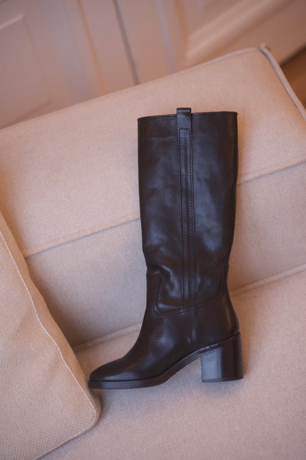 Camarguaise - Long Boots - Liscio Black