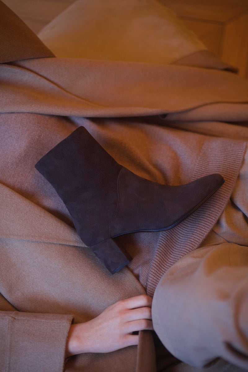 Mimo Boots Velours Poivre Sauvage