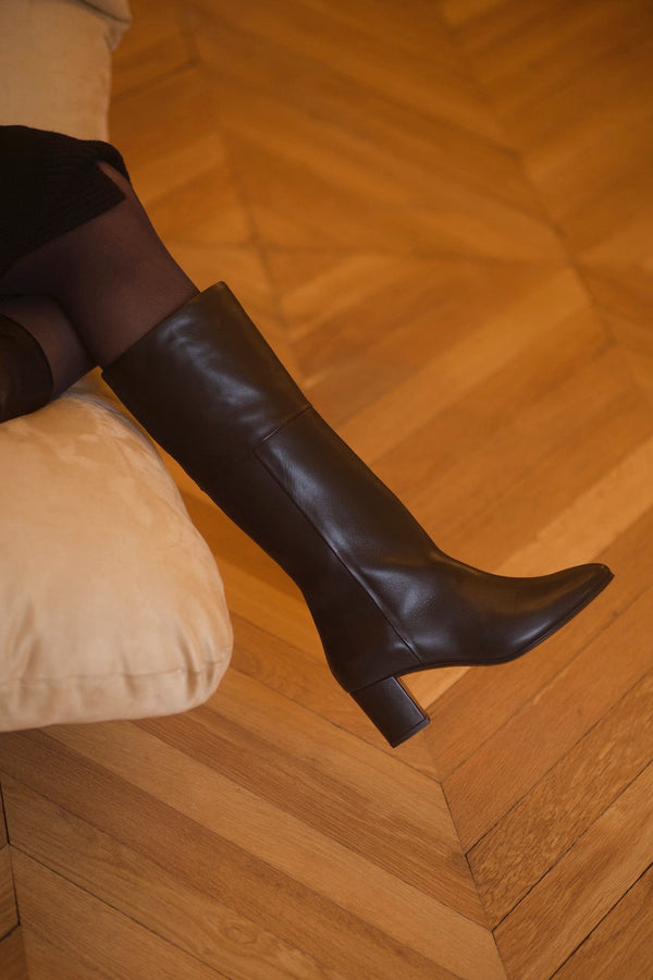 Mimo Long Boots Calf Black