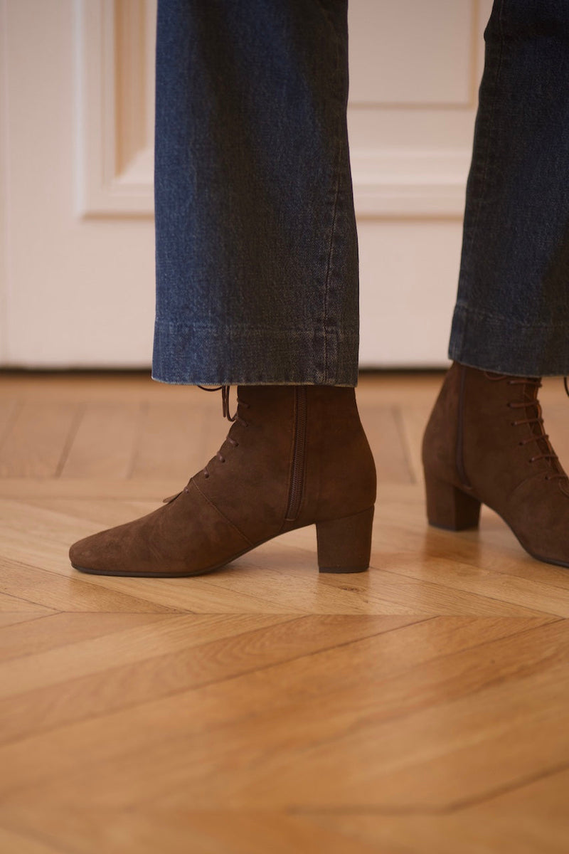 Pavlova Boots Velours Buio