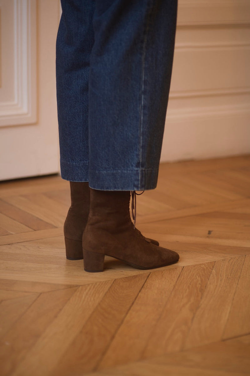 Pavlova Boots Velours Buio