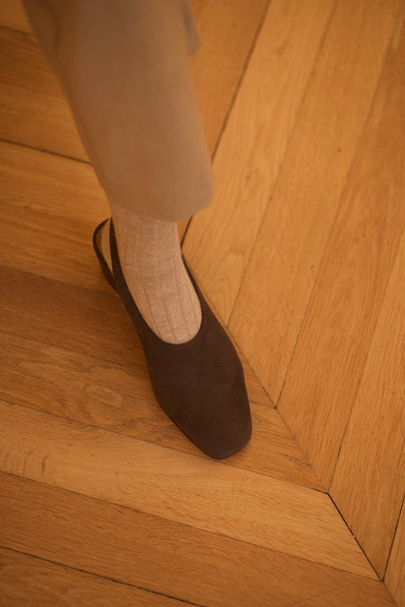 Pavlova Slingback Velours Poivre Sauvage / 37 - 40