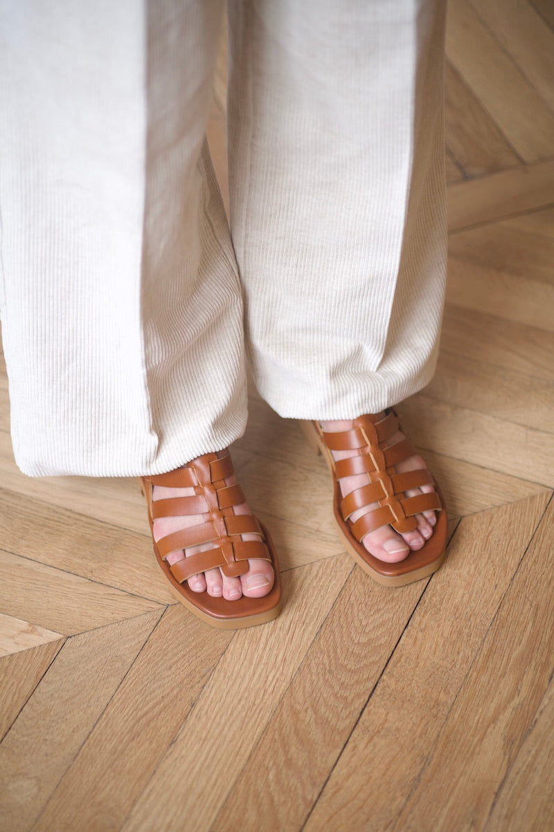 Jérusalem Sandals Liscio Ambra