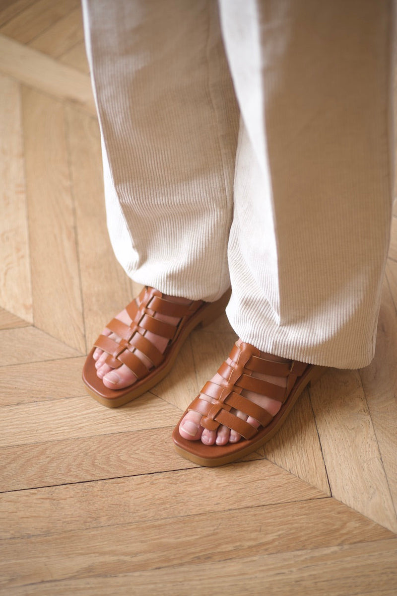 Jérusalem Sandals Liscio Ambra
