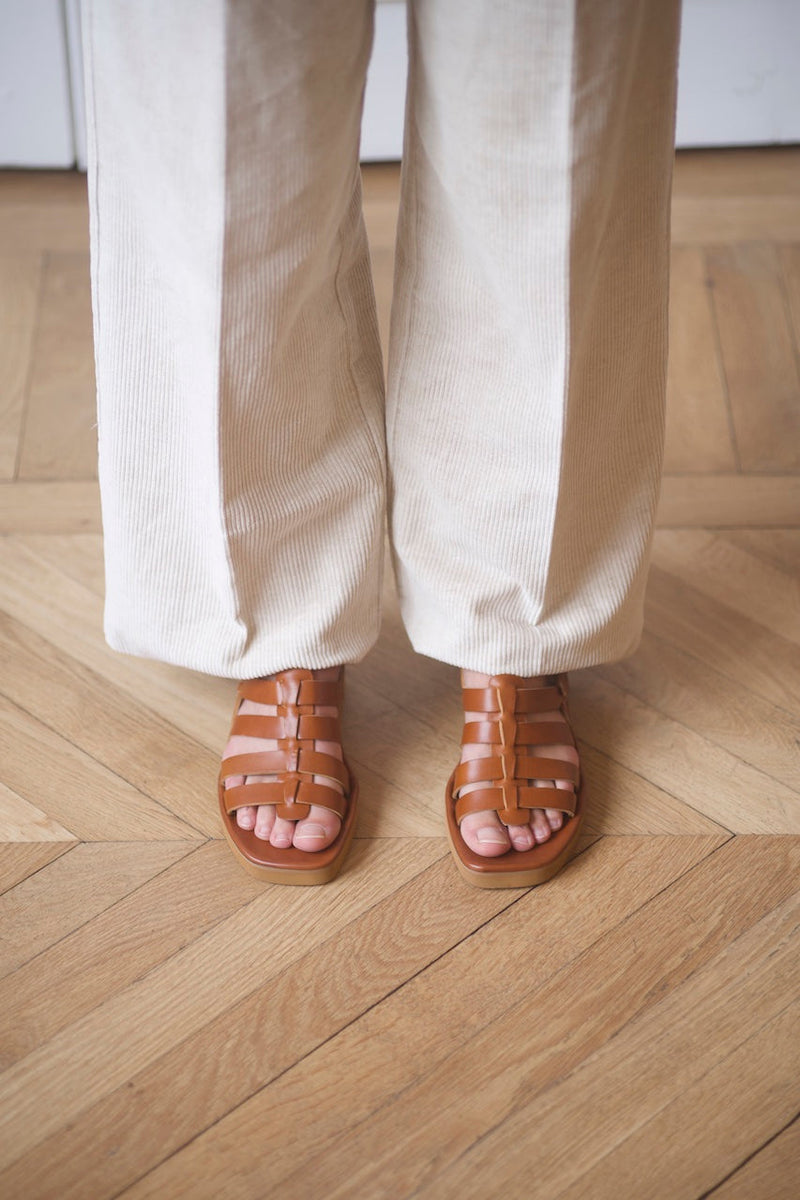 Jérusalem Sandals Liscio Ambra