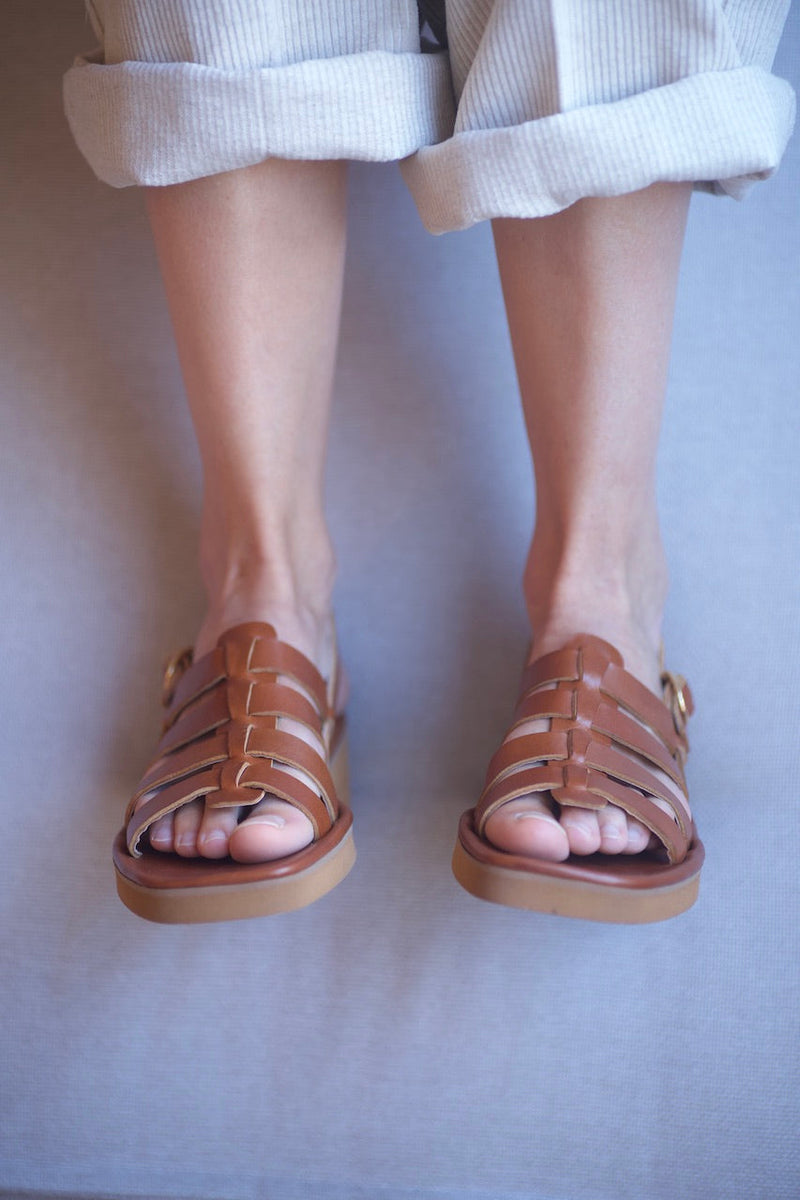 Jérusalem Sandals Liscio Ambra
