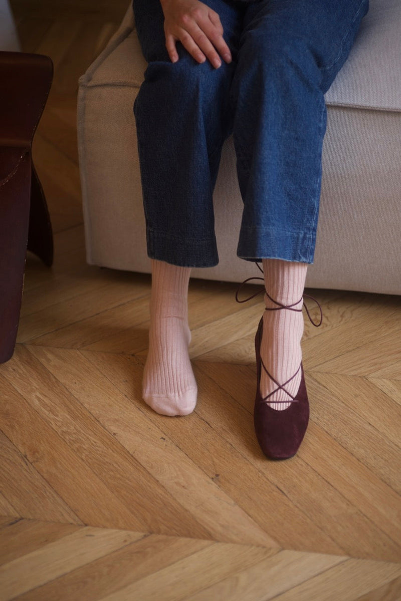 Pavlova Laces Pump Velours Pomerol