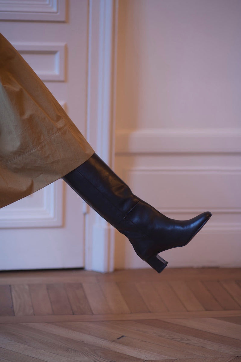 Vénezia Long Boots Calf Black