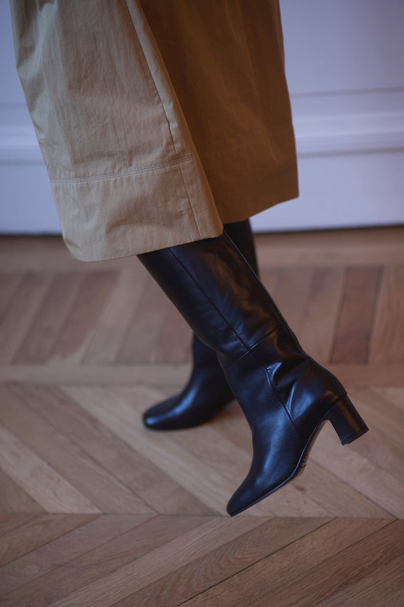 Vénezia Long Boots Calf Black