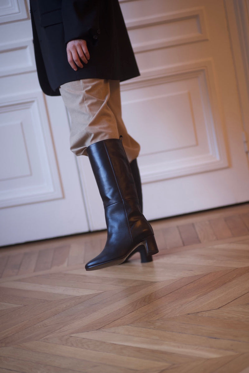 Vénezia Long Boots Calf Black