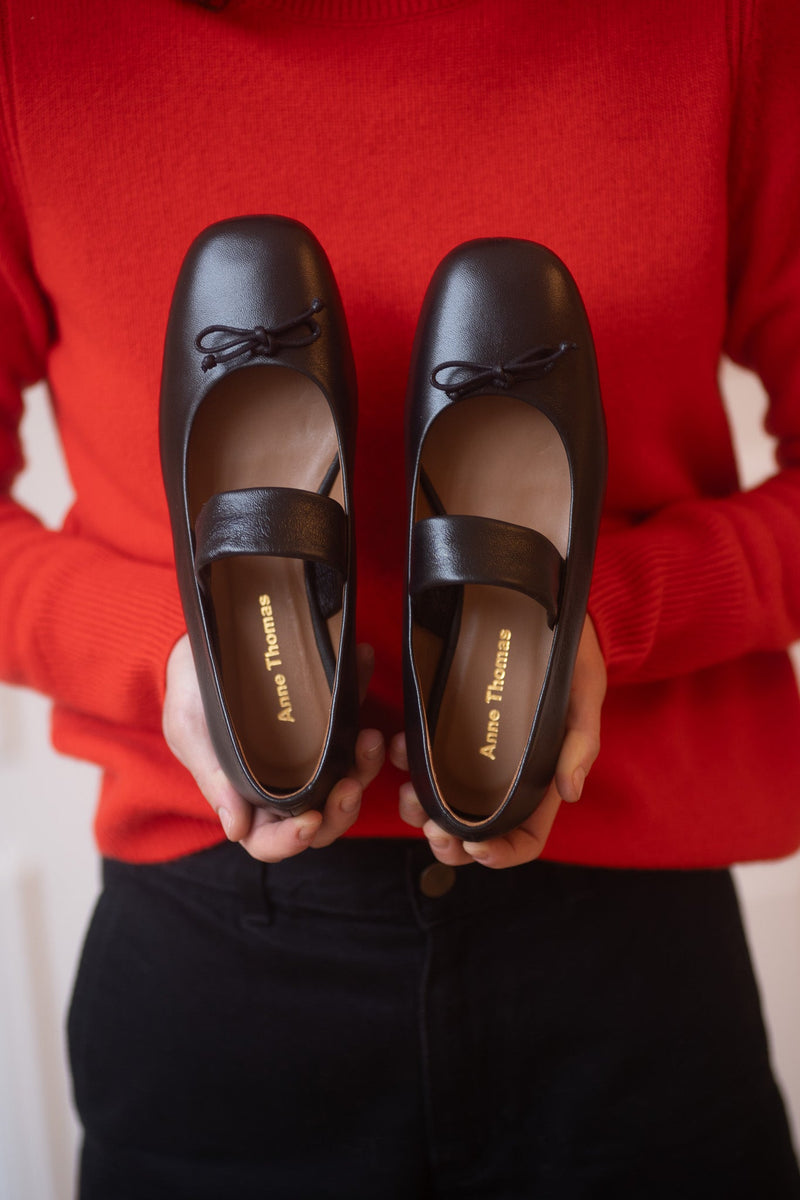 Colette Ballerina Nappa Black