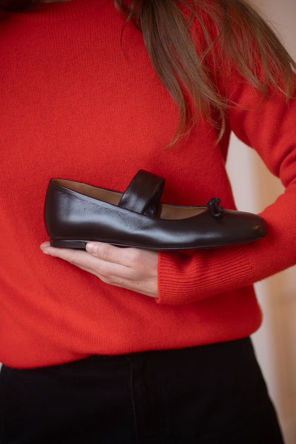 Colette Ballerina Nappa Black