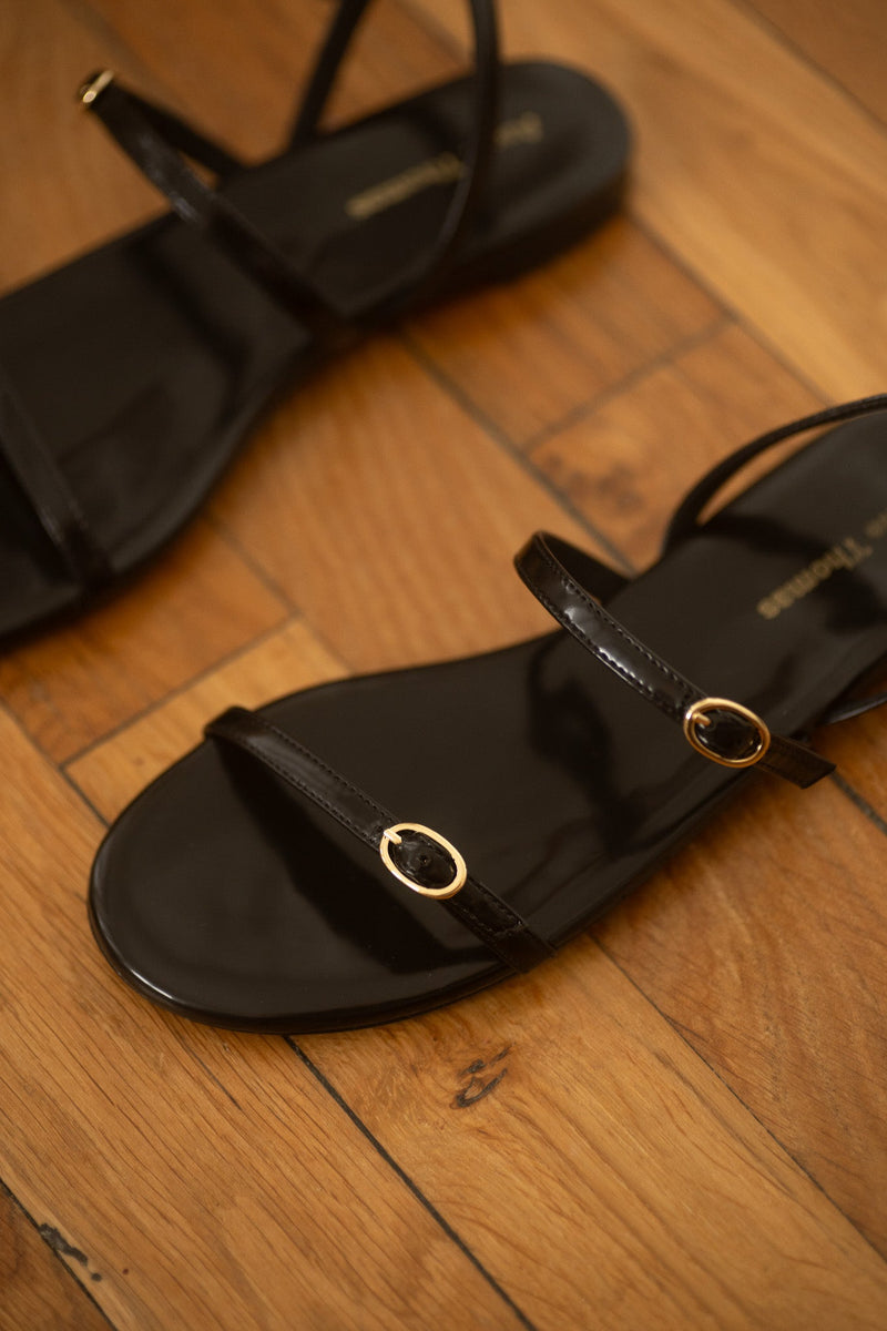 Pré Vente - Daphné Sandals Polido Black