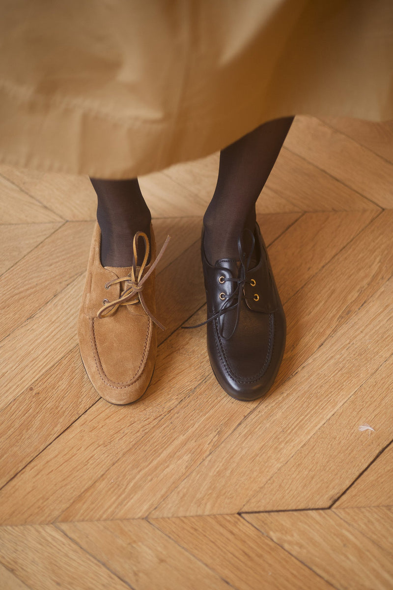 Pré Vente - Portofino Boat Shoes Nappa Black
