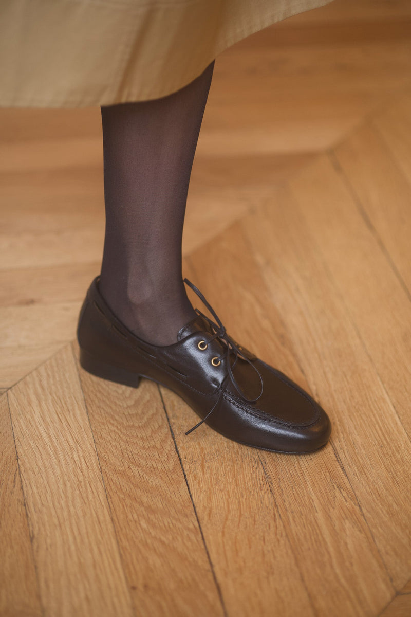Pré Vente - Portofino Boat Shoes Nappa Black